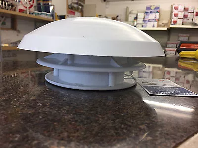 £15.99 • Buy Caravan Motorhome Mushroom Roof Free Flow Of Air Vent & 80 Mm Connector 900035