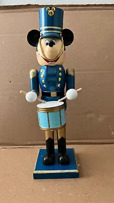 Disney Parks Mickey Mouse Blue Drummer Decorative Christmas Nutcracker  NEW • $99.90