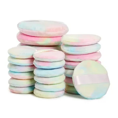 24 Pack Makeup Powder Puffs For Loose And Pressed Powder For Face Body 3 Sizes • $16.69