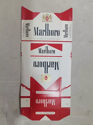 Opened Empty Cigarette Hard Pack--84 Mm-USA-Marlboro • $1.50