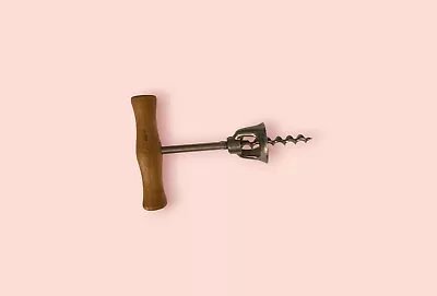 Vintage Wood Handle Corkscrew Wine Bottle Opener • $8