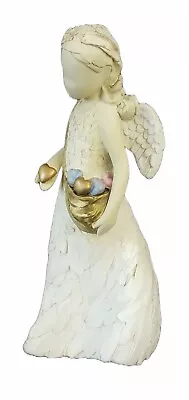 Heart Of An Angel Girl Figurine 7 In H.  More Than Words Arora. # 989MTW-New • $24.99