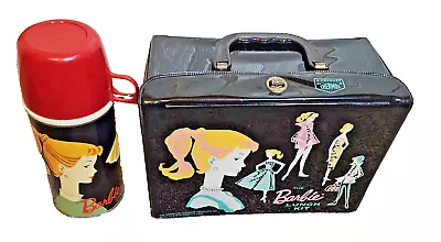 1962 Barbie Lunchbox Original Collectible Vinyl Aladdin W/thermos! Rare! • $184.78
