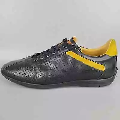 Mezlan Kalem Mens Leather Shoes Dress Causal Lace Up Sneakers Navy Size 10.5 M • $49.95