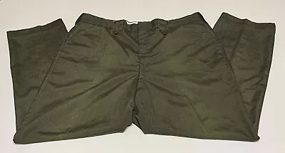 Vintage Mesquite Niver Western Wear Pants 38x29 Green Pearl Snap Rockabilly • $29.97