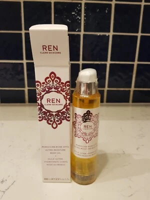 £30 • Buy Ren - Clean Skincare Moroccan Rose Otto Ultra-Moisture Body Oil 100ml