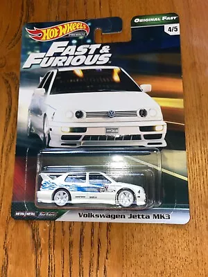 Hot Wheels Fast & Furious Volkswagen Vw Jetta Mk3 Original Fast Premium • $65