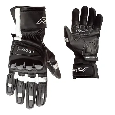 RST Pilot Mens Motorbike Leather Gloves CE Approved Sports Motorcycle Glove • £49.99