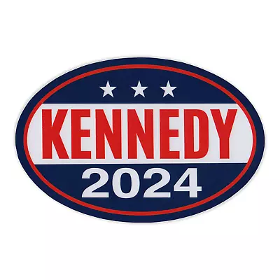 Robert F. Kennedy Jr. 2024 Car Magnet 6  X 4  Oval Magnetic Bumper Sticker • $7.49