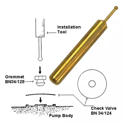 Carburetor Check Valve Grommet Install Tool For Mikuni SBN 38 40 44 Mm Carbs • $13.95