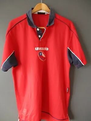 £39.99 • Buy Vintage CHILE 2000/2002 FOOTBALL SHIRT UMBRO (L) HOME RED SALAS ERA -	Excellent 
