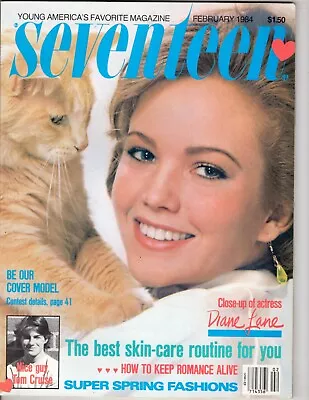 Vintage Seventeen Magazine February 1984 Teen Fashion Girl Models Ads DIANE LANE • $33.24