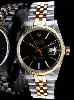 $8995 • Buy Vintage 1983 Rolex Oyster Datejust T/T Men's Automatic Watch Ref 16013 