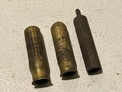 Vtg Lot 3 1920's Brass Tire Valve Stem Cap Dust Covers  Model T Ford • $20