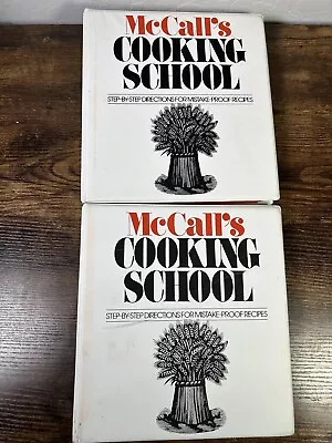 McCalls Cooking School Binders Step By Step Recipes Volumes 1 & 2 Only • $19.99