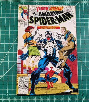 Amazing Spider-Man #374 (1991) Venom Attacks! Marvel Comics Mark Bagley VF- • $14.99