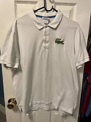 Lacoste Big Croc Men’s White Polo Shirt Size 7 • $25