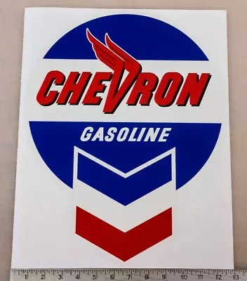 Vintage Chevron Gasoline Pump Restoration Sticker Decal 12.5 X15.85  • $32.89