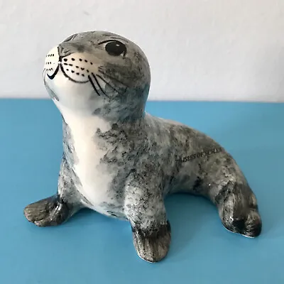 Babbacombe Pottery Lownds Pateman Isles Of Scilly Grey Seal Figurine H 8cm Ex Co • £7