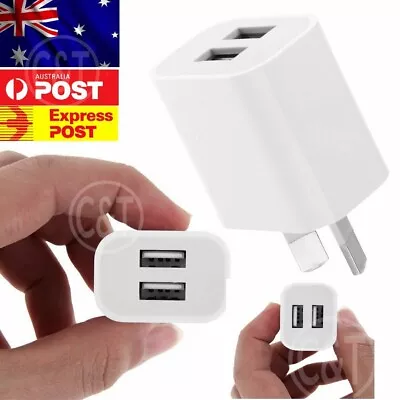 $6.54 • Buy Universal 2A Dual USB AC Wall Home Charger Power Adapter Travel 5V AU Plug Phone