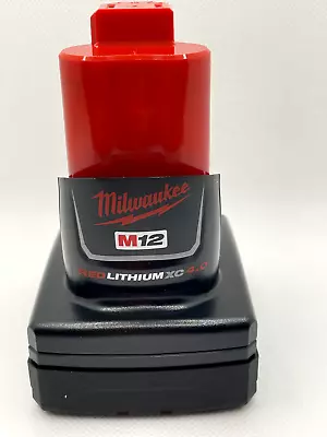 Milwaukee M12 REDLITHIUM XC 4.0 Ah Battery Pack 48-11-2440 • $46.95