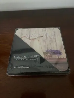 Landon Tyler Natural Interiors Set Of 4 Coasters NEW OTHER Sealed • £2.99