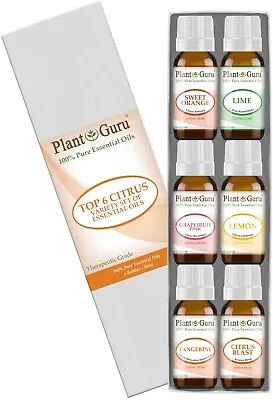 $14.95 • Buy Citrus Essential Oil Set 6 -10ml 100% Pure Natural Therapeutic Grade Oils, Blend