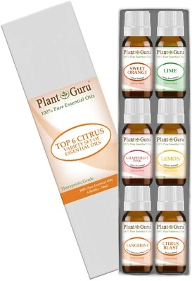 $14.95 • Buy Citrus Essential Oil Set 6 -10ml 100% Pure Natural Therapeutic Grade Oils, Blend