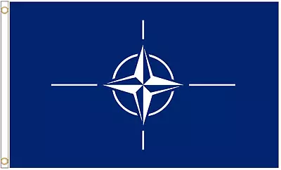 North Atlantic Treaty Organisation NATO Polyester Flag - Choice Of Sizes • £5.50