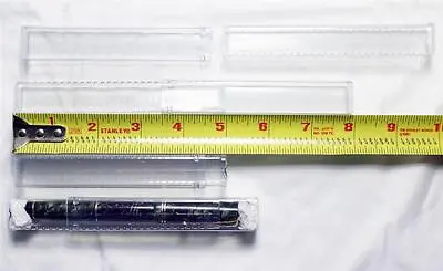 .63  ID / 4.725  To 7.875   Adjustable Length PVC Clear Square Packaging Tube • $2.55