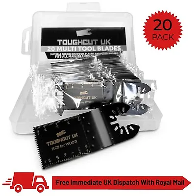 20 Multi Tool Blade Set For Wood Plastic Or Plasterboard In A Quality Box- Deal • £8.99