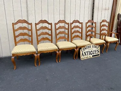 65171   Set Of 6 Louis XV Ethan Allen Dining Chairs • $875