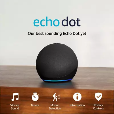 Echo Dot (5Th Gen 2022 Release) | Smart Speaker With Alexa | Charcoal • $170.14