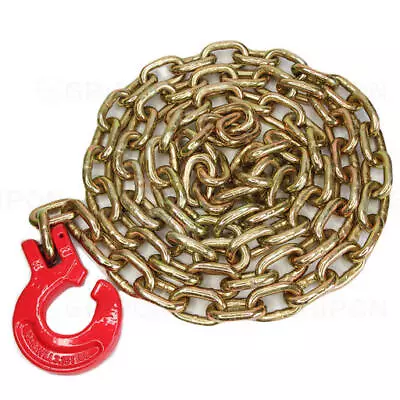 GRIPON 10ft Grade 70 3/8  Binder Chain With 3/8  Choker Hooks • $38.96