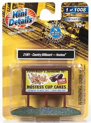 Classic Metal Works 21001 N Scale Country Billboard Hostess NEW • $7.99