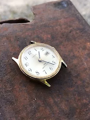 Vintage Timex Men Gold Tone Water Resistant Hand-Wind Mechanical Watch Date • $19.99