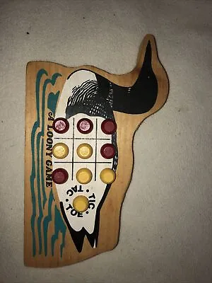 A Loony Game Tic Tac Toe Vintage Wood • $8
