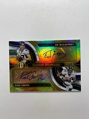 2023 Panini Gold Standard Double Ed McCaffrey Rod Smith /15 WHITE GOLD AUTO SP • $126