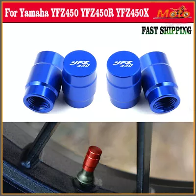 4* For Yamaha YFZ450 YFZ450R YFZ450X YFZ Tire Valve Stem Cover Caps Universal • $8.99