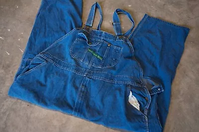 Key Imperial Bib Overalls Mens Blue Denim 100% Cotton Carpenter Farmer No Tag • $32.95