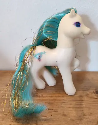My Little Pony G2 ~ Princess Sapphire ~ White Blue Glitter Hair ~ Vintage 1997 • £12.99