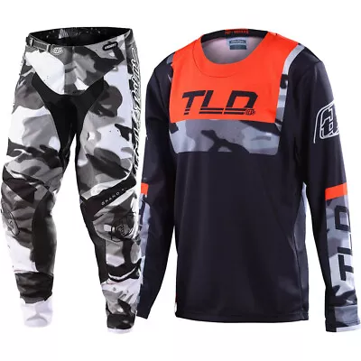 Troy Lee Designs MX 2023 GP Brazen Camo Orange/Black Kids Dirt Bike Gear • $199.90