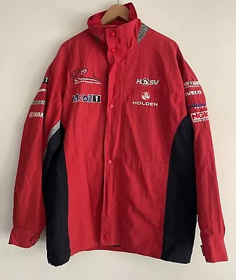 HRT Jacket Holden Racing Team Genuine Size XL Authentic Vintage Red Sponsors Zip • $295