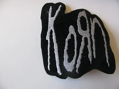 KORN   Iron On Patch 3” Trucker Hat Vtg Rare Jacket Logo  Band  Nu Metal Music • $12.80