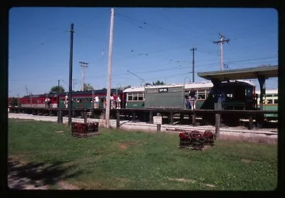 Railroad Slide - Chicago North Shore & Milwaukee Interurban Cars 1995 Museum • $5