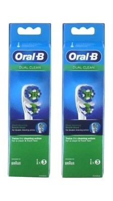 $50.63 • Buy Oral-B Dual Clean 6 Brush Heads Of Ricambio. Product New Sealed Original