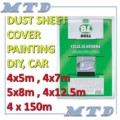 Polythene Dust Sheet Cover DIY Decorators Decorating Painting Furniture ALL SIZE • £1.29