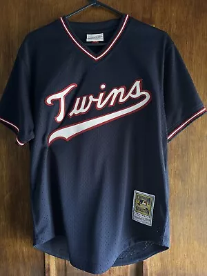 Men's Mitchell & Ness Kirby Puckett Navy Minnesota Twins 1985 Authentic • $55