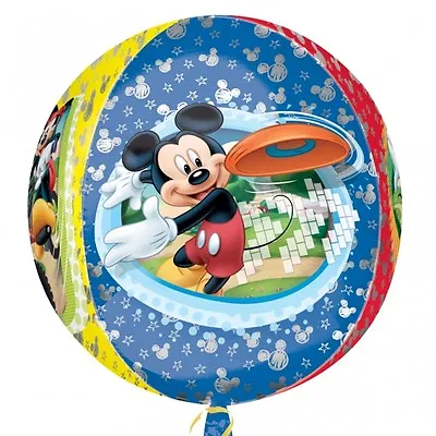 £2.99 • Buy 15 *16  Helium Balloon Disney Mickey Mouse Orbz Shape Party Ball 28399