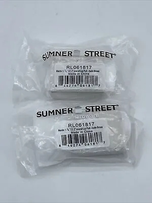 2 Sumner Street Hardware Martin 1-1/4  Satin Brass Finger Pull Overall Lip Pull • $10.99